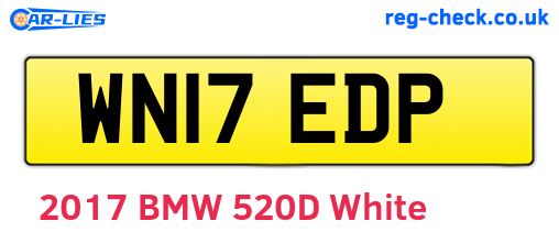 WN17EDP are the vehicle registration plates.