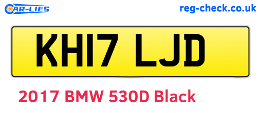 KH17LJD are the vehicle registration plates.