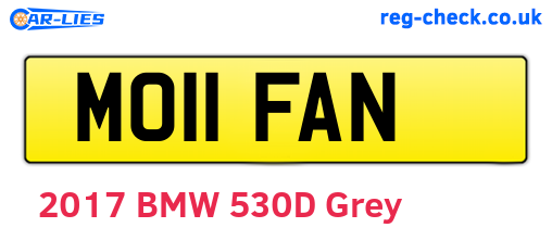 MO11FAN are the vehicle registration plates.