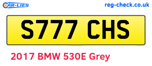 S777CHS are the vehicle registration plates.