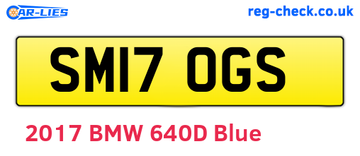 SM17OGS are the vehicle registration plates.