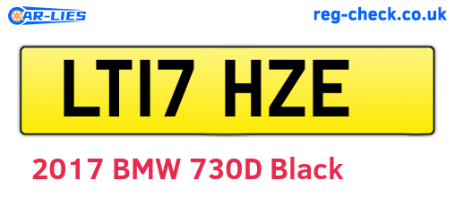 LT17HZE are the vehicle registration plates.