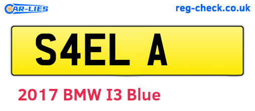 S4ELA are the vehicle registration plates.