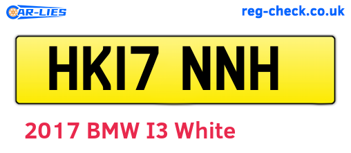 HK17NNH are the vehicle registration plates.