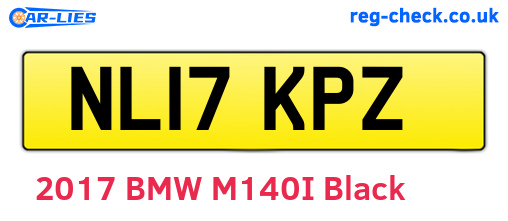 NL17KPZ are the vehicle registration plates.