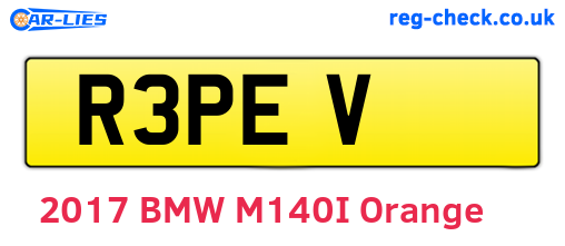 R3PEV are the vehicle registration plates.