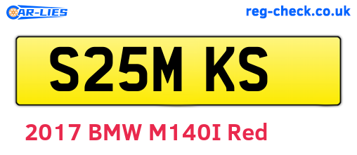 S25MKS are the vehicle registration plates.