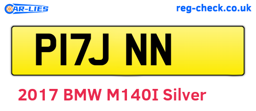P17JNN are the vehicle registration plates.