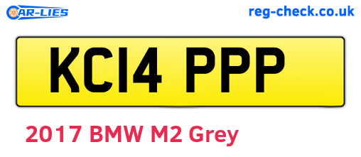 KC14PPP are the vehicle registration plates.