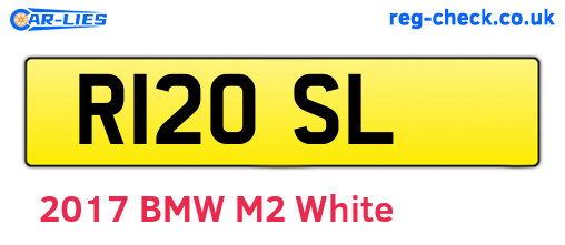 R12OSL are the vehicle registration plates.
