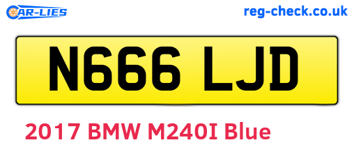 N666LJD are the vehicle registration plates.