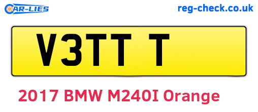 V3TTT are the vehicle registration plates.
