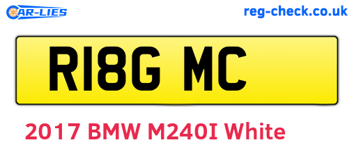 R18GMC are the vehicle registration plates.