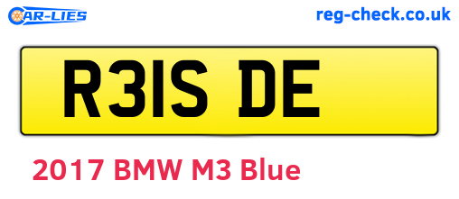R31SDE are the vehicle registration plates.
