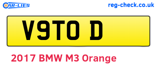 V9TOD are the vehicle registration plates.