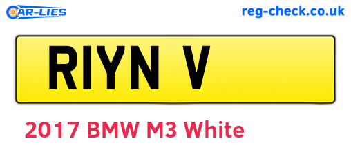 R1YNV are the vehicle registration plates.