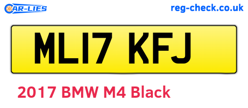 ML17KFJ are the vehicle registration plates.