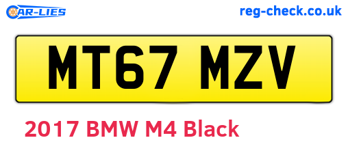 MT67MZV are the vehicle registration plates.