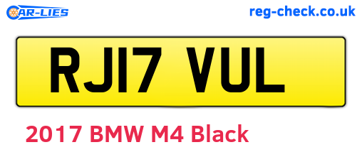 RJ17VUL are the vehicle registration plates.