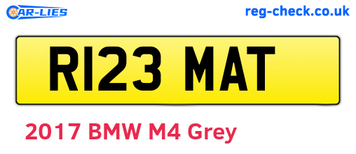 R123MAT are the vehicle registration plates.