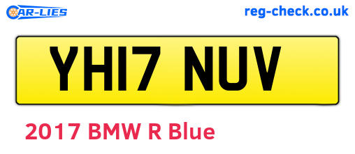 YH17NUV are the vehicle registration plates.