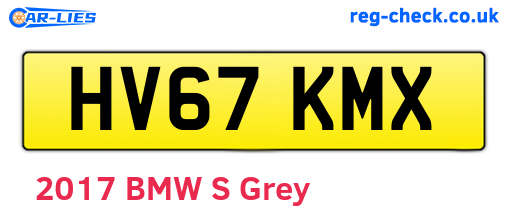 HV67KMX are the vehicle registration plates.
