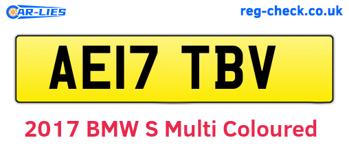 AE17TBV are the vehicle registration plates.