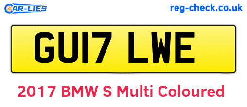 GU17LWE are the vehicle registration plates.