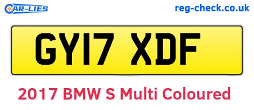 GY17XDF are the vehicle registration plates.