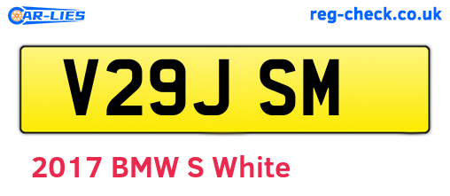 V29JSM are the vehicle registration plates.
