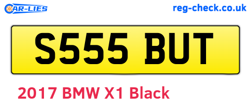 S555BUT are the vehicle registration plates.