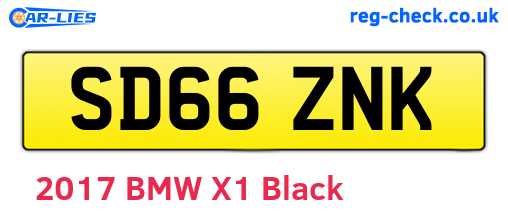 SD66ZNK are the vehicle registration plates.