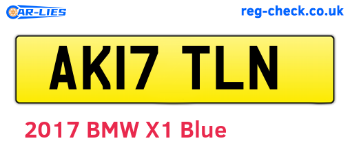 AK17TLN are the vehicle registration plates.