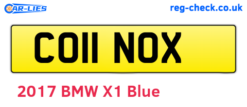 CO11NOX are the vehicle registration plates.