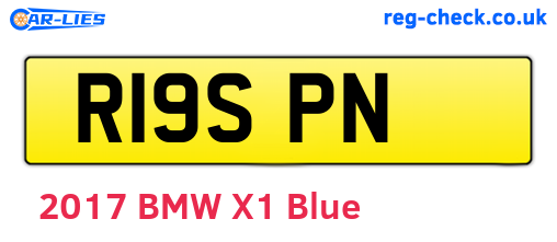 R19SPN are the vehicle registration plates.