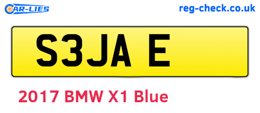 S3JAE are the vehicle registration plates.