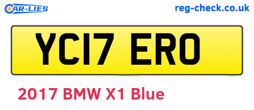 YC17ERO are the vehicle registration plates.