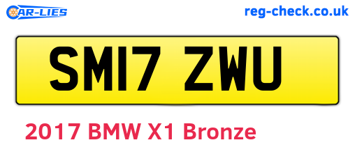 SM17ZWU are the vehicle registration plates.