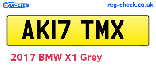 AK17TMX are the vehicle registration plates.