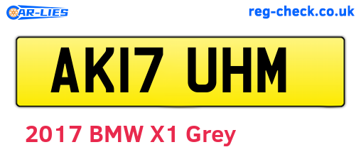 AK17UHM are the vehicle registration plates.