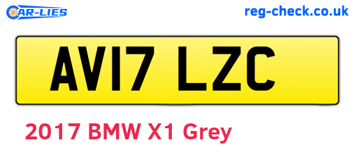 AV17LZC are the vehicle registration plates.