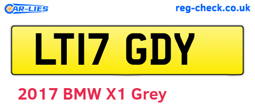 LT17GDY are the vehicle registration plates.