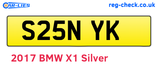S25NYK are the vehicle registration plates.