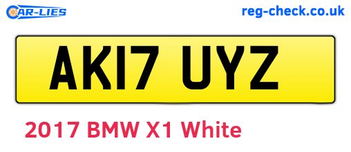 AK17UYZ are the vehicle registration plates.