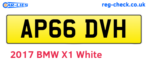 AP66DVH are the vehicle registration plates.