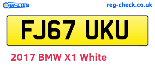 FJ67UKU are the vehicle registration plates.