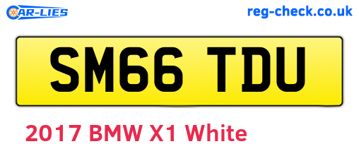 SM66TDU are the vehicle registration plates.