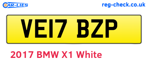 VE17BZP are the vehicle registration plates.