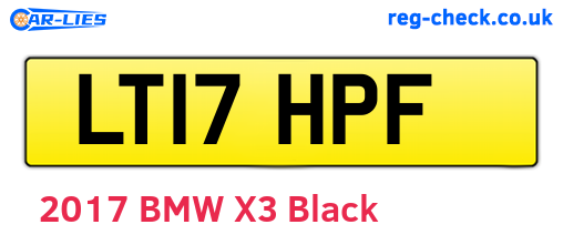 LT17HPF are the vehicle registration plates.