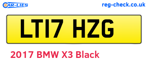 LT17HZG are the vehicle registration plates.
